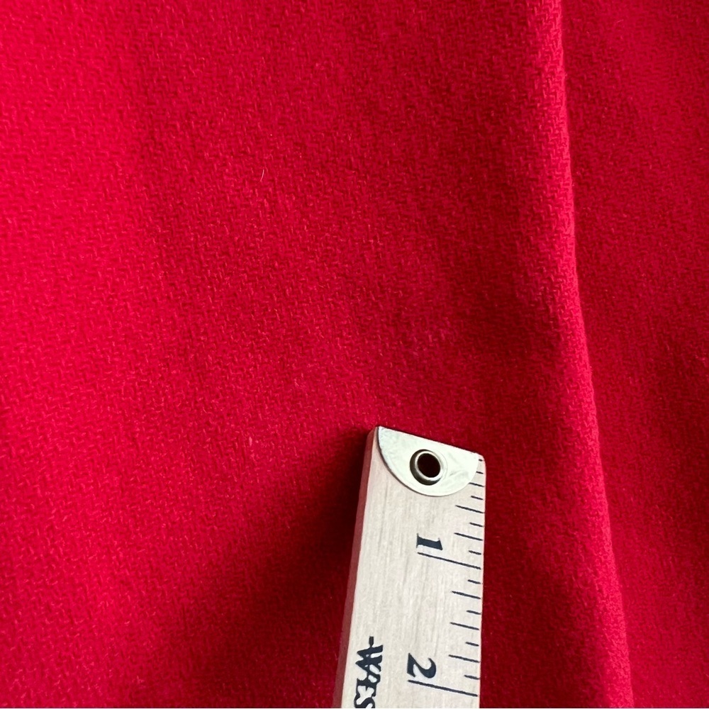 J. Crew Pea Coat Women Wool Blend Elegant Trench Jacket Old Money Red Sz 4 - Picture 14 of 14